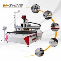 Máquina de corte y tallado CNC ATC de alta resistencia 1828-MS8 para producción de muebles y gabinetes