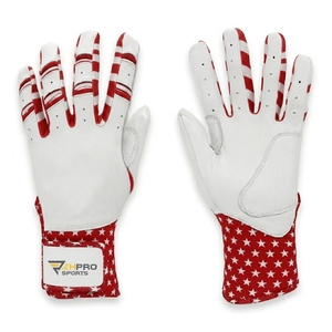 Fabricante de guantes de béisbol personalizados con puño largo, guantes de bateo de piel de cabra, cómodos para jóvenes y adultos - Product Image 4