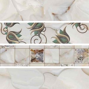 Carrelage mural en céramique blanc brillant de haute qualité 300x600, aspect moderne et minimaliste, pour bureaux d'entreprise et bâtiments commerciaux - Product Image 2