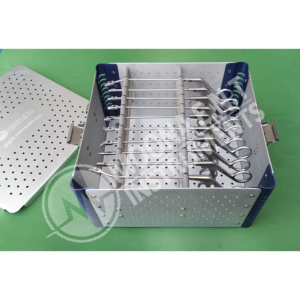 Juego de Pinzas para Artroscopia Moona E.N.T Instruments, 10 Piezas, Caja de Esterilización, Herramientas Quirúrgicas Ortopédicas, Certificación CE ISO13485 - Product Image 2