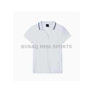 Polo de mujer de manga corta de secado rápido, informal, con cuello de punto, corte regular - Product Image 5