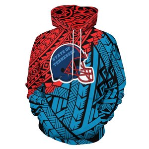 Sweat-shirt à capuche gris pour homme, imprimé géométrique, design casque de football, coupe décontractée, impression numérique, logo frontal, vêtement d'hiver - Product Image 4