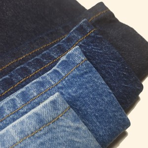 MASTER TEXTILE Tissu sergé en denim extensible écologique 99% coton 1% élasthanne extensible A/W 12.27 OZ +/-5% - Product Image 4