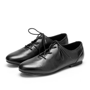 Chaussures Oxford et Derby classiques à lacets en cuir véritable pour femmes, fabrication OEM ODM, chaussures pour femmes fabriquées au Bangladesh - Product Image 2