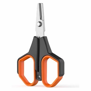 Ciseaux de pêche, coupe-ligne de pêche en acier inoxydable pour ligne tressée, ciseaux de pêche petits avec poignée antidérapante pour l'eau salée - Product Image 1
