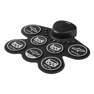 ชุดกลองไฟฟ้า 7 แผ่น พร้อมหูฟัง ชุดกลองอิเล็กทรอนิกส์แบบม้วนเก็บได้ และแผ่นฝึกซ้อม - Product Image 1