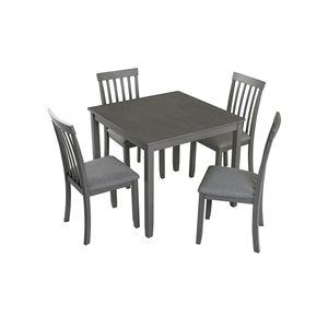 <b>Small</b> Space 4-Person Dining <b>Table</b> Gray Wooden <b>Kitchen</b> <b>Table</b> <b>for</b> <b>Small</b> Spaces ONLY the <b>TABLE</b> - Product Image 6