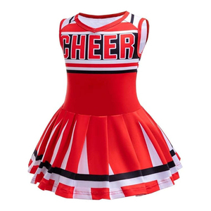 Tenue de cheerleading professionnelle pour femmes, ensemble haut et jupe personnalisable avec logo, vêtements d'équipe de compétition, vente en gros - Product Image 3