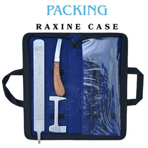 Juego de Herramientas Profesionales para Herrador: Sacapuntas Negro, Cortaúñas para Pezuñas, Pulidor de Acero, Cuchillo de Doble Filo, Lima y Estuche de Rexine - Product Image 6