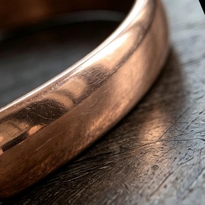 Handmade Solid Pure Copper Cuff Bangle <b>Bracelet</b> High Polished Domed Metal Copper Craft Healing Luxury Jewelry For Men Women OEM. - Product Image 6