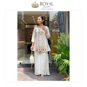 Proveedor Mundial de Ropa Pakistaní, Colección de Vestidos de Boda de Seda Premium con Bordados, Conjunto de Kurti y Pantalón - Product Image 6