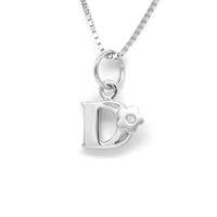Vente 925 argent Sterling diamant naturel fleur lettre initiale D P R pendentif breloque