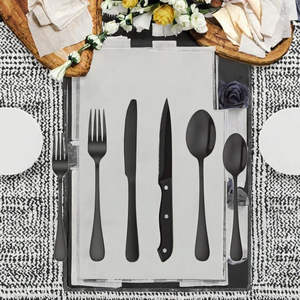 Juego de Cubiertos Desechables de Acero Inoxidable con Acabado Espejo Personalizado para Restaurantes, Hogar y Fiestas, Incluye Cucharas, Tenedores y Cuchillos Plateados - Product Image 6