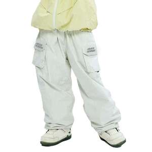 Waterproof Windproof Breathable Plus Size Unisex Winter Ski Snowboard Pants Insulated Outdoor Sports Cargo Baggy Oversized Taped - Product Image 3