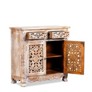 Vintage Antique Carved Wood Handmade <b>Sideboard</b> Console <b>Cabinet</b> Storage Buffet Home Furniture for Living Room Bedroom Hotel - Product Image 4