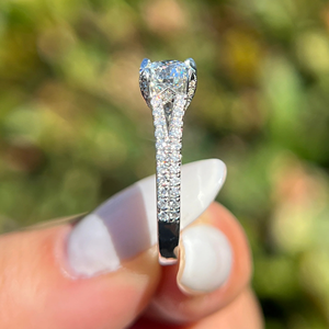 Bague de fiançailles en diamant de laboratoire taille ronde 1,18 ct, bijoux en or 14 carats, bague en or jaune 14 carats - Product Image 6