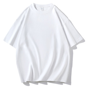 T-shirt décontracté à manches courtes pour homme, col rond, 100% coton, 210 g/m², de haute qualité, coupe ample, style streetwear - Product Image 3