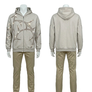 Sweat à Capuche Premium Scintillant à Prix de Gros - Sweat à Capuche Personnalisé Streetwear Urbain Hiver Décontracté Marque Tendance - Product Image 2