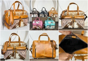 Bolsas de Pañales de Cuero Repujado de Gran Capacidad, Bolsas de Pañales Multifuncionales para Mamá con Bolsillos con Cremallera, Organizador de Viaje para Bebé - Product Image 3