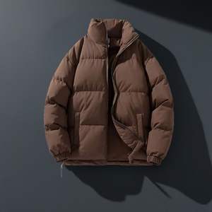 Blouson d'hiver pour homme, style streetwear, conception OEM, usage décontracté, prix bas, logo personnalisé sur le devant, blousons matelassés pour homme en vente - Product Image 1