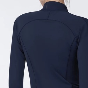 Women Navy Blue Quarter Zip Equestrian Riding Base Layer Shirt Sleeveless Stretch Eco-Friendly Anti-UV Training Show <b>Top</b> Custom - Product Image 4