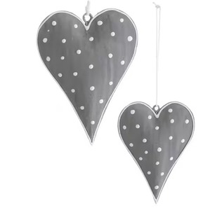 Adorno Decorativo de Metal en Forma de Corazón para Árbol de Navidad y Decoraciones de Temporada - Product Image 1