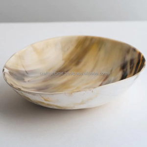 Bol de service en corne de Viking de luxe Nouveau design Designer de couleur d'ombrage de luxe élégant pour hôtel Nouveaux grands bols en corne par Craftsy Home - Product Image 5