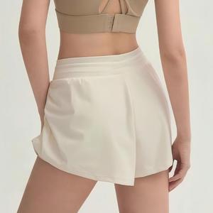Shorts de sport décontractés d'été pour femmes, couleur unie, pour la course, le basketball, la taille haute, respirants, séchage rapide, pantalons de yoga - Product Image 2