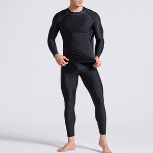 Custom design men rash guard OEM compression fit polyester breathable quick dry fabric for <b>surfing</b> swimming and professional - Product Image 3
