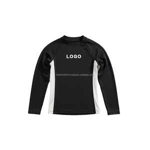 เสื้อแรชการ์ดผู้ชายลดราคาพิเศษ ป้องกันรังสียูวี แขนยาว ชุดดำน้ำ แห้งเร็ว เสื้อคอมเพรสชั่น โพลีเอสเตอร์ 180 กรัม - Product Image 2