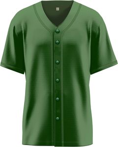 เสื้อเบสบอลแขนสั้นคอวีสีน้ำเงิน เสื้อเชิ้ตลำลองโพลีเอสเตอร์แห้งเร็วสำหรับฤดูร้อน - Product Image 2