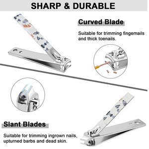 Wholesale Girls Manicure <b>Pedicure</b> <b>Set</b> Stainless Steel Nail Clippers Beauty Personal Nail Care Tool Kits With Travel Case - Product Image 3