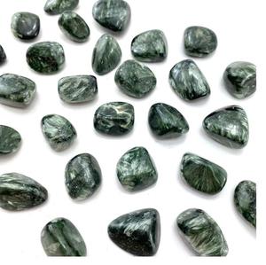 Chakralume Pierres Roulées Naturelles de Séraphinite Polies Vertes, Cristal de Guérison, Reiki, Méditation, Énergie, Cadeau de Mariage - Product Image 1