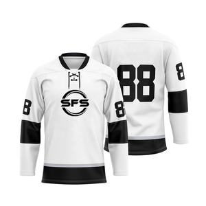 Maillot de hockey sur glace personnalisé de haute qualité en sublimation, impression par transfert thermique, service OEM, couleurs/tailles personnalisées pour hommes et femmes - Product Image 5