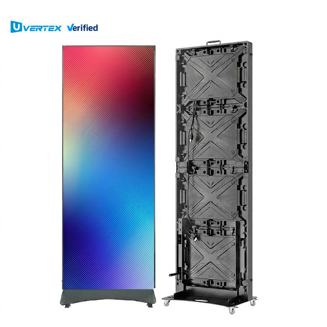 Wholesale P2.5 P2 Outdoor 6500nits Brightness IP65 Waterproof 640*1920mm Mobile Portable Poster LED Display Screen