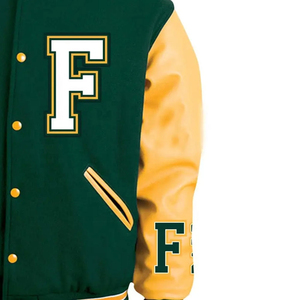 <b>Mens</b> Letterman <b>Baseball</b> <b>Jacket</b> with Stylish Contrast Details and Durable Material <b>for</b> Casual Streetwear - Product Image 2