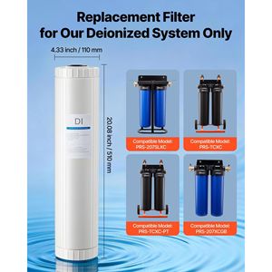 Deionized Filter for Spotless Car Wash System 2 X 4L Mixed-Bed <b>DI</b> <b>Resin</b> Filter Replacement Compatible with PRS-207SLXC PRS- - Product Image 3