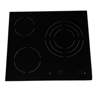 Panel de vitrocerámica negra resistente al calor para cocina de inducción, repuesto para estufa eléctrica doméstica