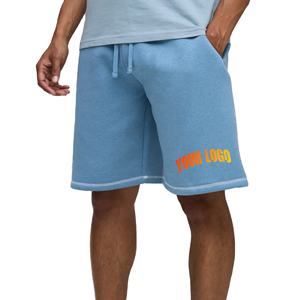 OEM/ODM 100% pantalones cortos de algodón para hombre Color sólido largo más tamaño con bolsillos laterales cómodo transpirable boxy fit Hombre Jogger - Product Image 1
