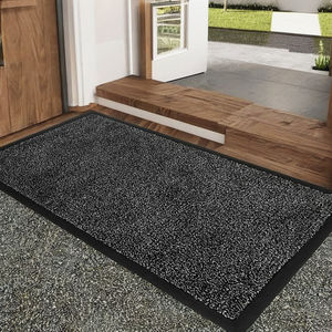 Tapis de porte d'entrée moderne en polypropylène rayé, rembourré, lavable, imperméable, antidérapant, avec logo personnalisé pour la maison et l'hôtel - Product Image 3