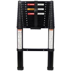 12.5FT Telescopic Aluminum Extension <b>Ladder</b> with Non-Slip Feet Portable Household Safety Slow Function <b>Ladder</b> - Product Image 1