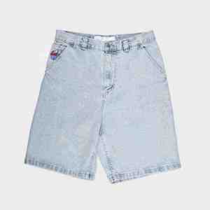 Shorts Bermuda en jean décontractés pour hommes, style streetwear, avec cordon de serrage, broderie, tissu respirant à séchage rapide, pour l'été et la plage, avec poches - Product Image 3