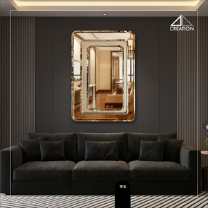 Eleve el estilo de su interior con el lujoso espejo Triple Frame SS PVD, una obra maestra del diseño moderno y una durabilidad inigualable. - Product Image 4