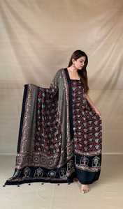 Black Layered Abaya <b>Dress</b> Plus Size Islamic Long <b>Dress</b> Square Neck Muslim Women Apparel - Product Image 6