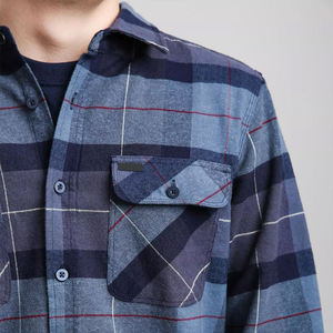 Chemise en flanelle à carreaux tendance pour homme et femme, en coton, style streetwear, chemise de superposition, chemise en flanelle de qualité supérieure - Product Image 2