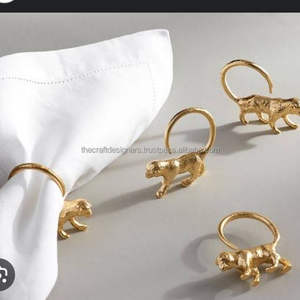 Labios y bigotes, servilleteros increíbles, servilleteros de aluminio fundido, hoteles y restaurantes, decoración de cena de boda, anillos de Metal - Product Image 3