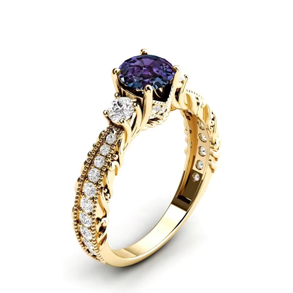alexandrite ring for men