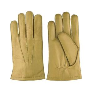 Gants en cuir de mouton pour femmes, respirants, doublés, luxueux, chauds, pour l'hiver, à la mode, en vente - Product Image 1