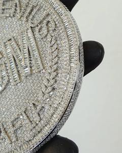 Pendentifs et Breloques en Argent Sterling 925 avec Moissanite Véritable 3,30 carats, Personnalisables avec Nom, Bijoux en Diamant Plaqué Or pour Fêtes - Product Image 2