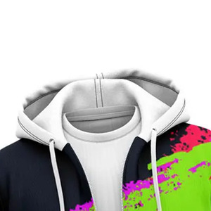 Mens Stylish Zipper Hoodies Premium Athletic Zip Up Sweatshirt Breathable Casual Street Fashion OEM ODM Export - Product Image 3